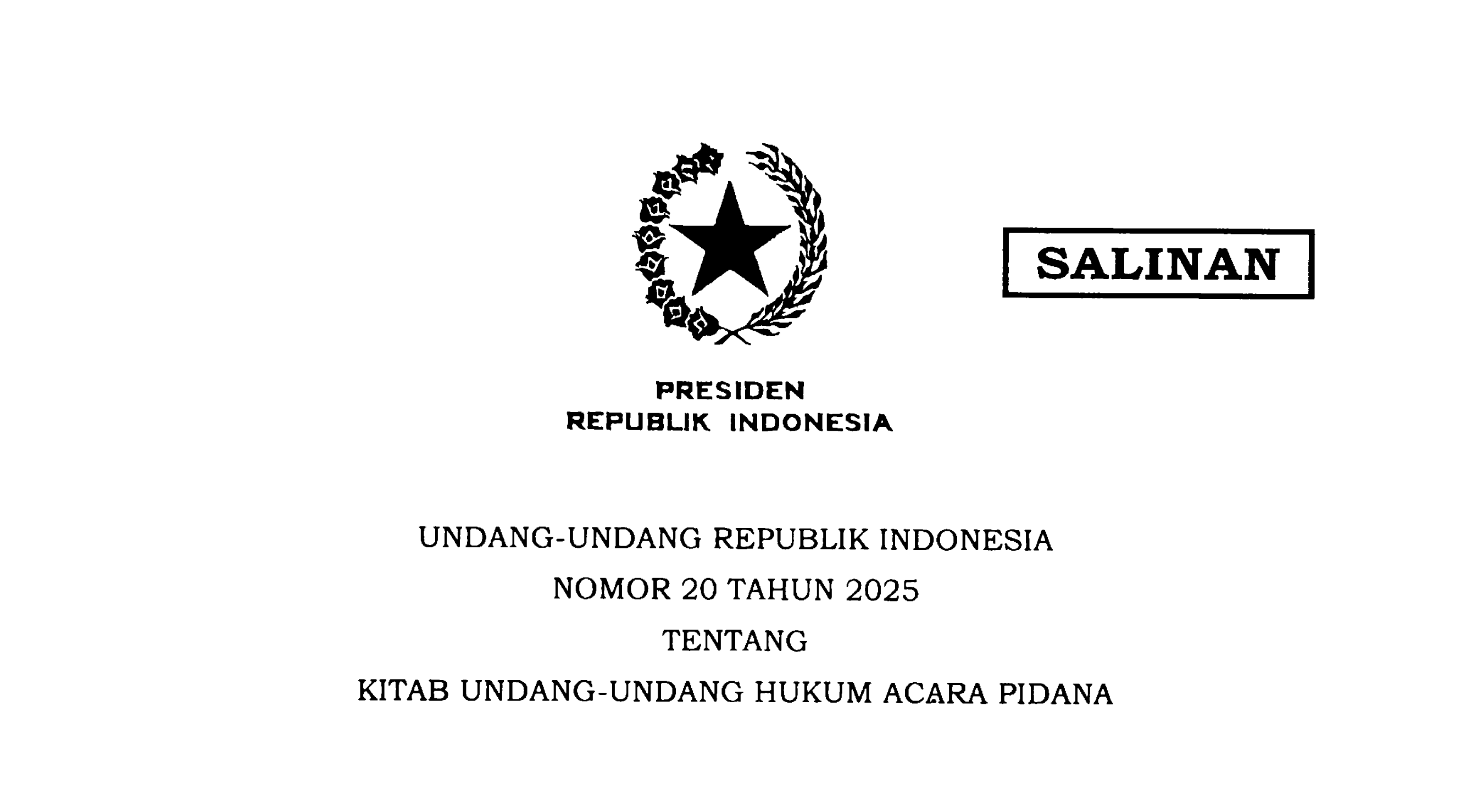 KUHP & KUHAP Baru Resmi Berlaku: Babak Baru Penegakan Hukum Nasional Mulai 2 Januari 2026