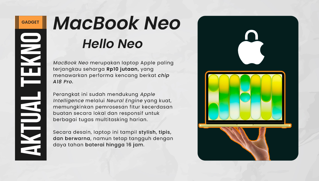 Apple Luncurkan MacBook Neo: Laptop Premium dengan Harga Terjangkau
