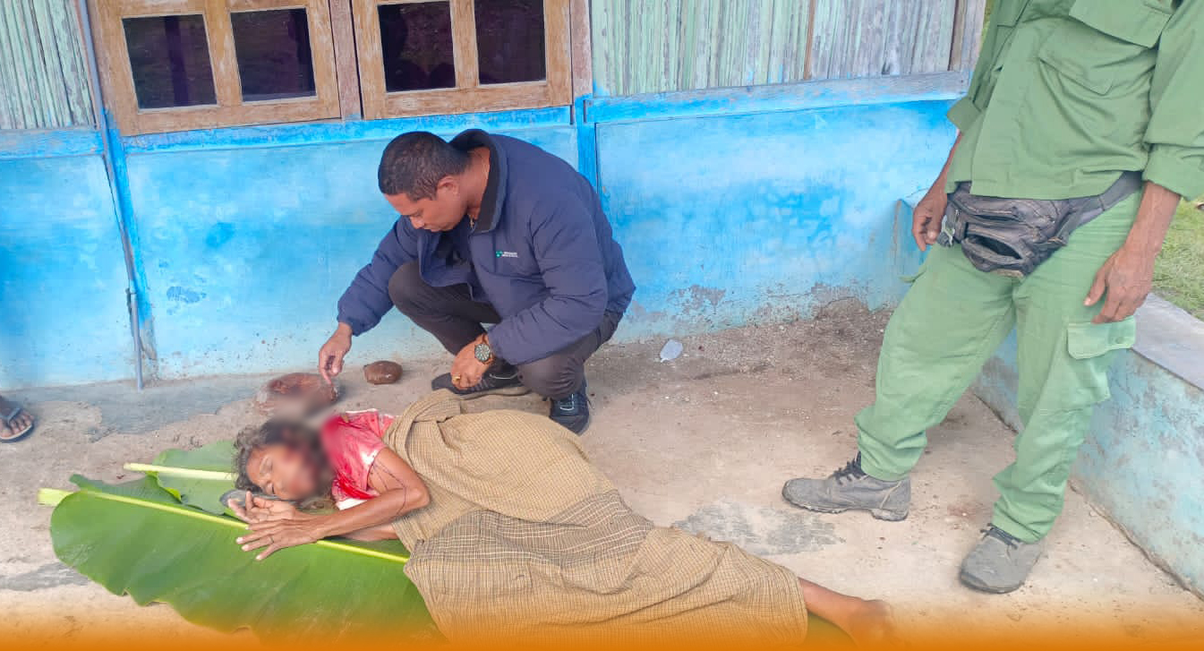 Tragis, Pria Lansia di TTS Tega Tebas Istri Pakai Parang