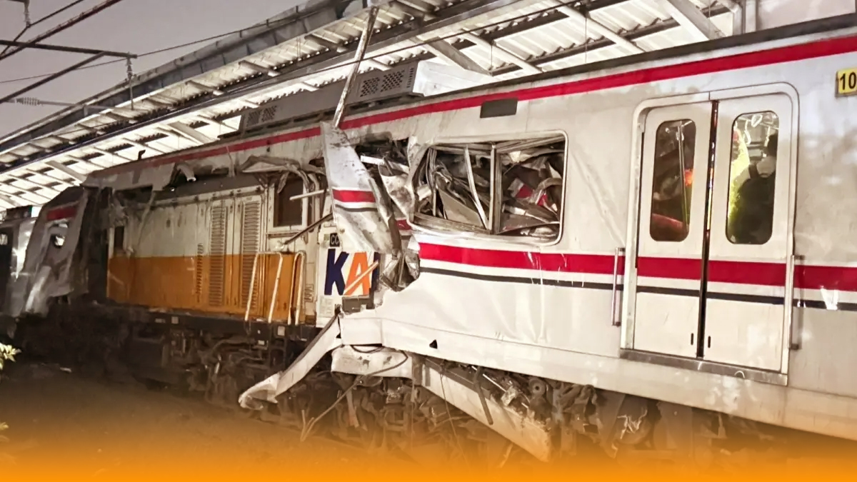Tabrakan Maut KA Argo Bromo dan KRL Commuterline Lumpuhkan Lintas Utara