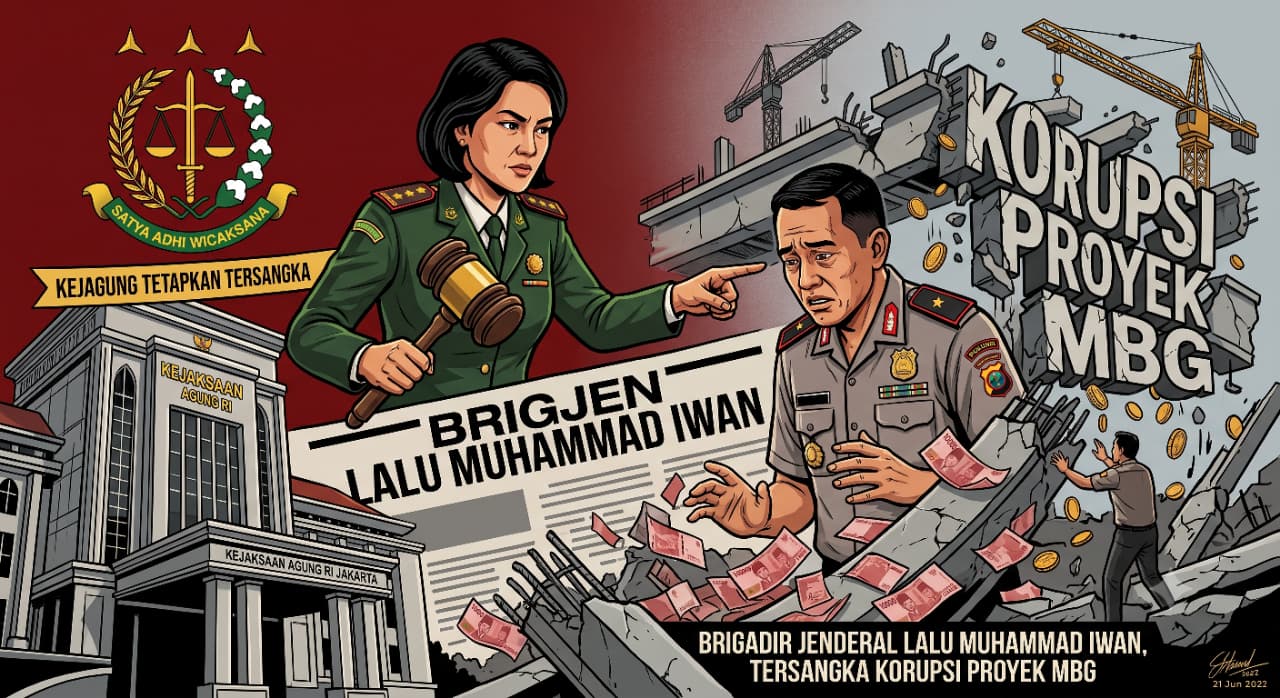 Kejagung Tetapkan Brigjen Lalu Muhammad Iwan Tersangka Korupsi Proyek MBG