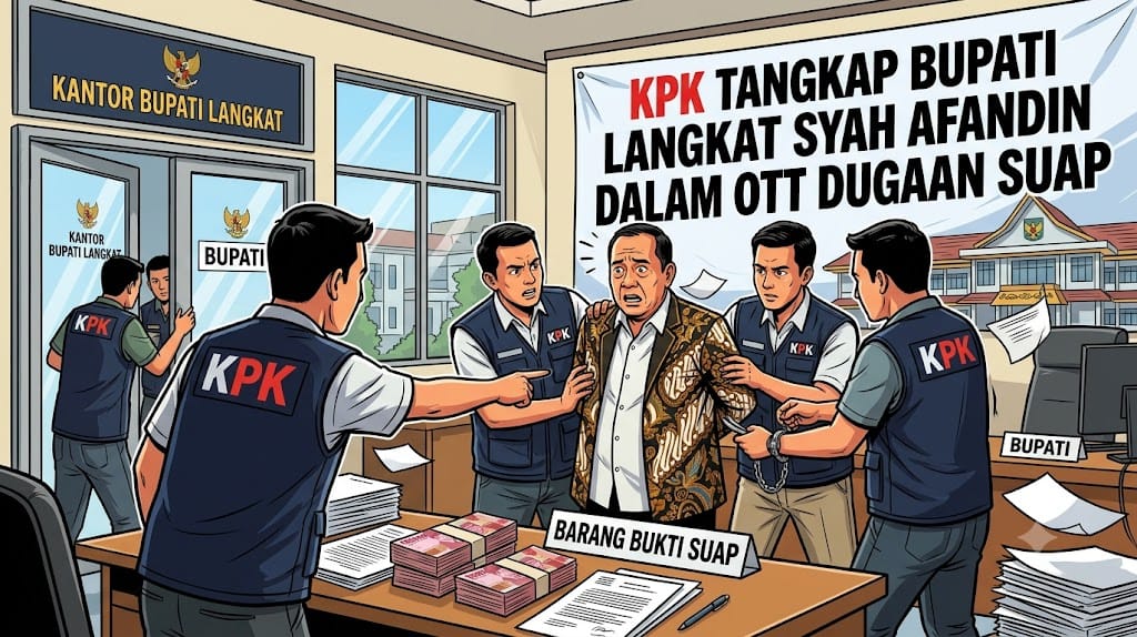 KPK Tangkap Bupati Langkat Syah Afandin dalam OTT Dugaan Suap