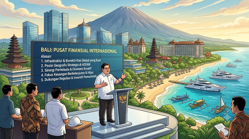 Pemerintah Tetapkan Bali Pusat Finansial Internasional, Airlangga Jelaskan Alasan