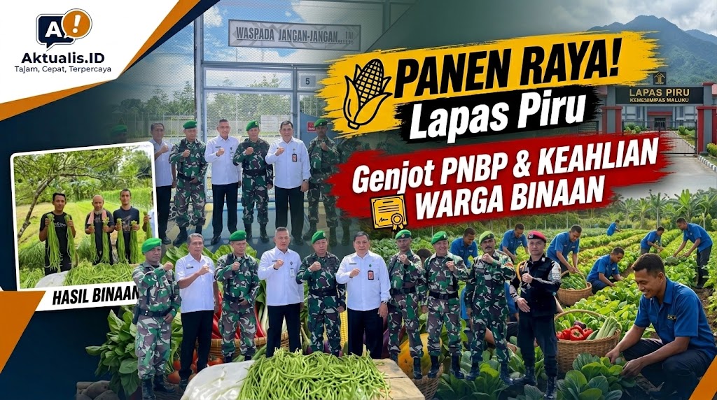 Lapas Piru Panen Raya Hortikultura Genjot PNBP dan Keahlian Warga Binaan