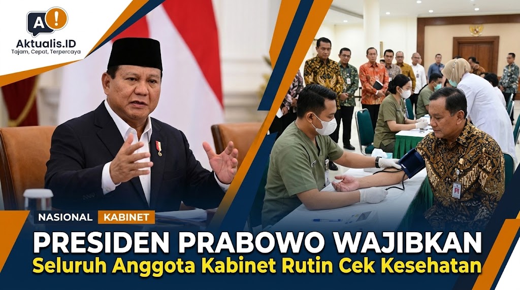 Presiden Prabowo Wajibkan Seluruh Anggota Kabinet Rutin Cek Kesehatan