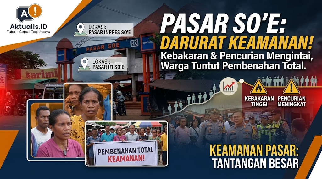 Kebakaran dan Pencurian Mengintai, Warga Dorong Pembenahan Total Keamanan Pasar Inpres So'e