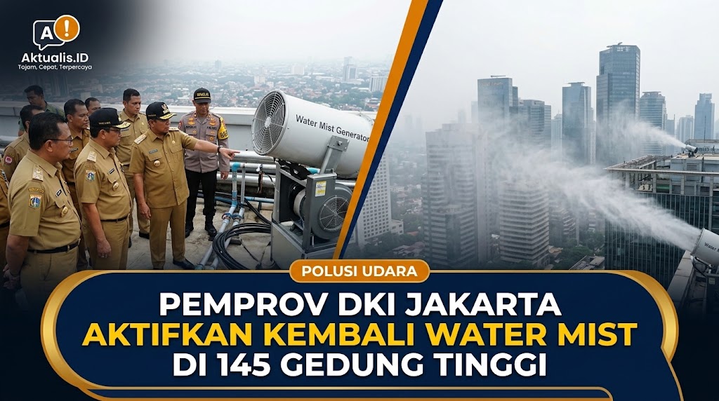 Pemprov DKI Jakarta Aktifkan Kembali Water Mist di 145 Gedung Tinggi