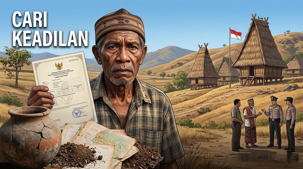 Kakek 67 Tahun Datangi Polres TTS: Cari Keadilan Atas Dugaan Perampasan Tanah di Desa Teas