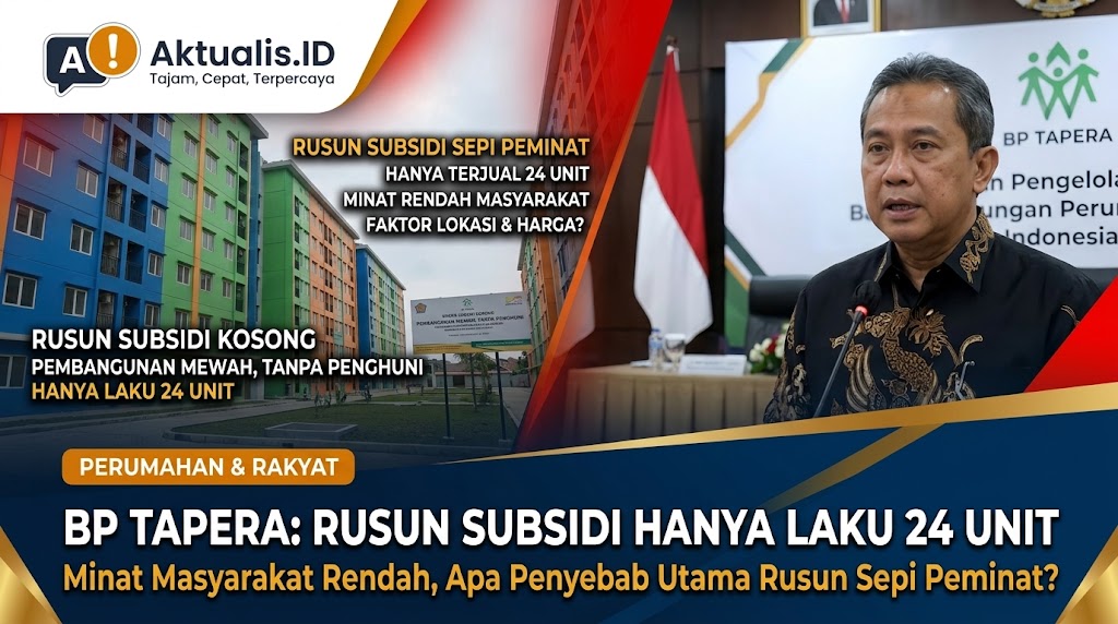 Badan Pengelola Tapera Ungkap Rusun Subsidi Hanya Laku 24 Unit Akibat Minat Rendah