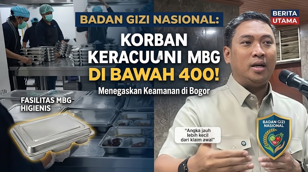 Badan Gizi Nasional Tegaskan Korban Keracunan MBG di Bogor Jauh di Bawah Angka 400