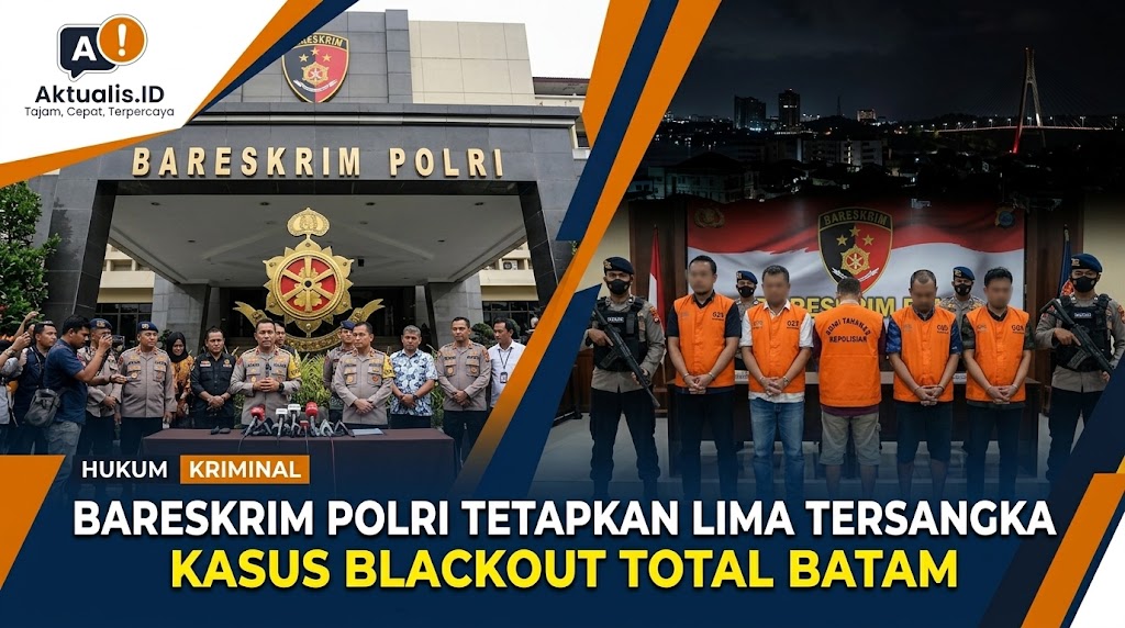 Bareskrim Polri Tetapkan Lima Tersangka Kasus Blackout Total Batam