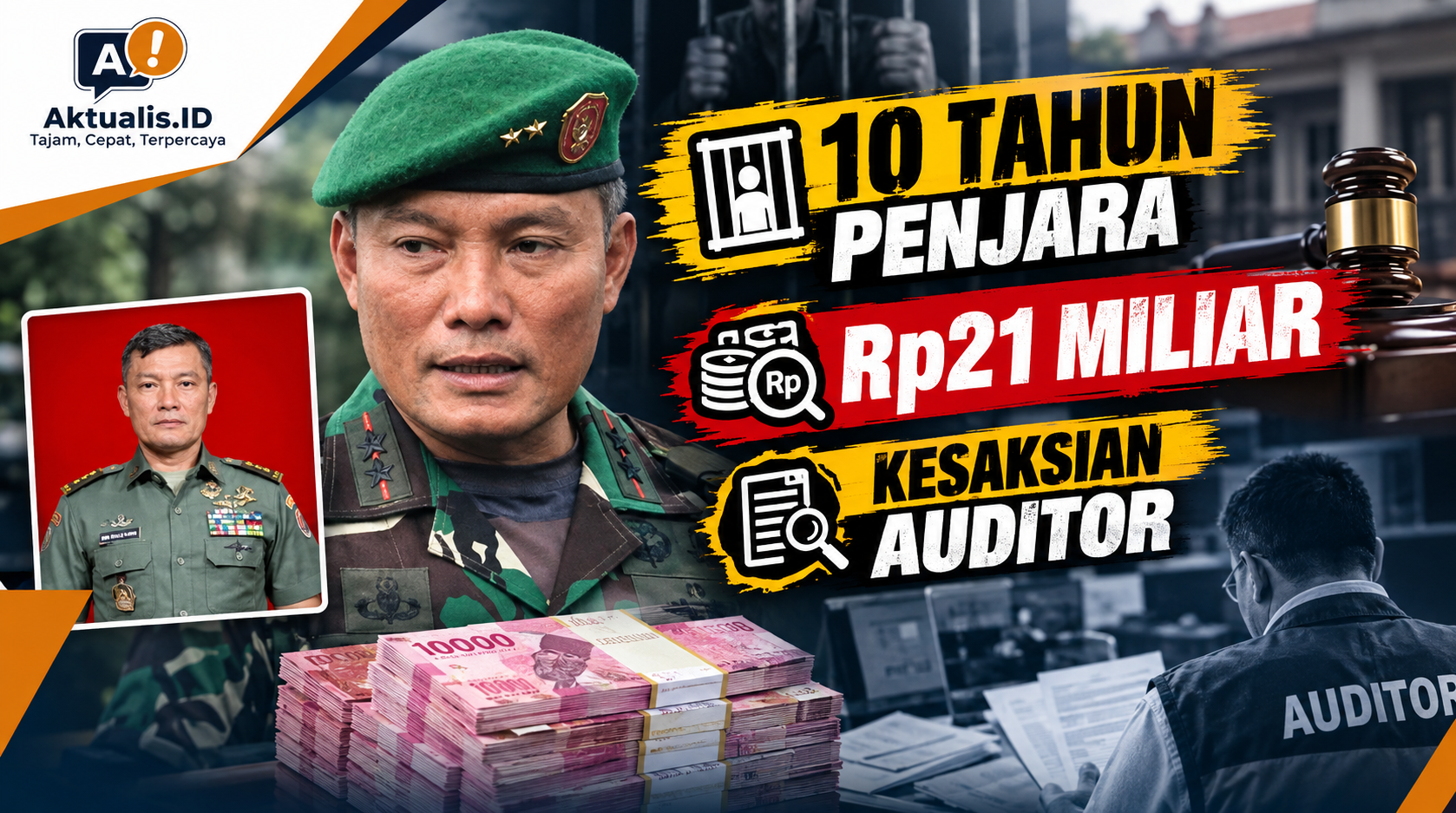 Letjen Widi Prasetijono Dituntut 10 Tahun Penjara, Jejak Rp21 Miliar dan Kesaksian Auditor Jadi Sorotan