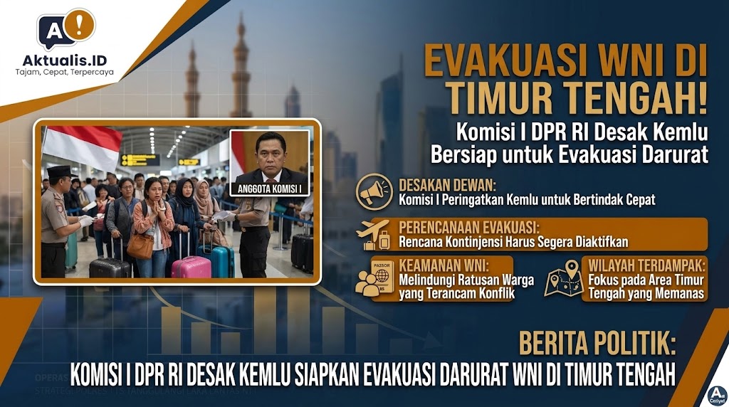 Komisi I DPR RI Desak Kemlu Siapkan Evakuasi Darurat WNI di Timur Tengah
