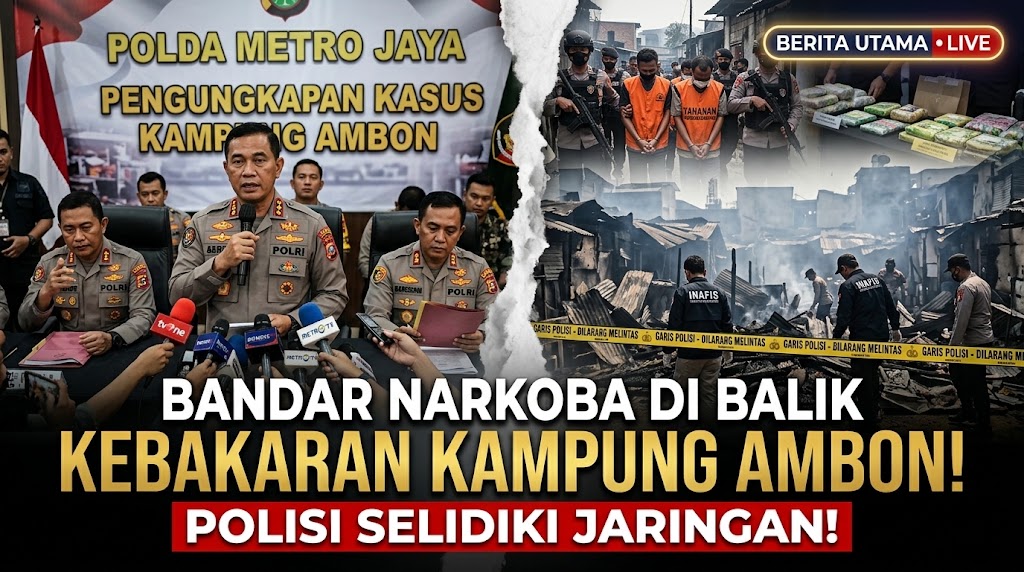 Polisi Selidiki Jaringan Bandar Narkoba di Balik Kebakaran Kampung Ambon