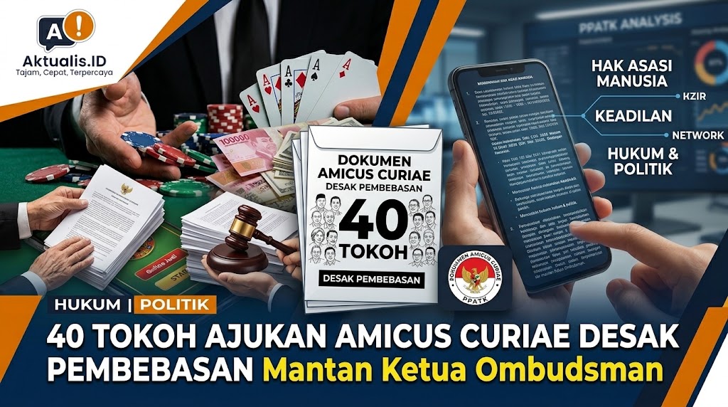 40 Tokoh Ajukan Amicus Curiae Desak Pembebasan Mantan Ketua Ombudsman