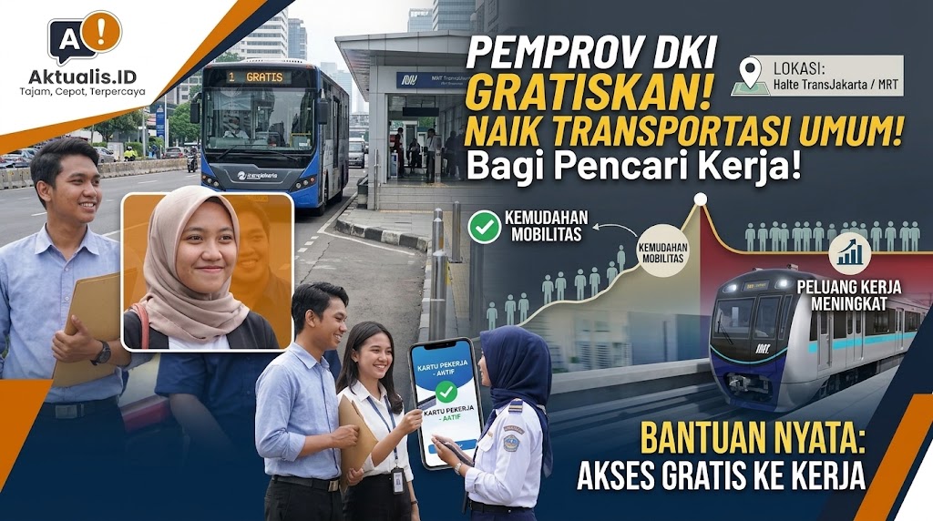 Pemprov DKI Jakarta Gratiskan Naik Transportasi Umum Bagi Pencari Kerja