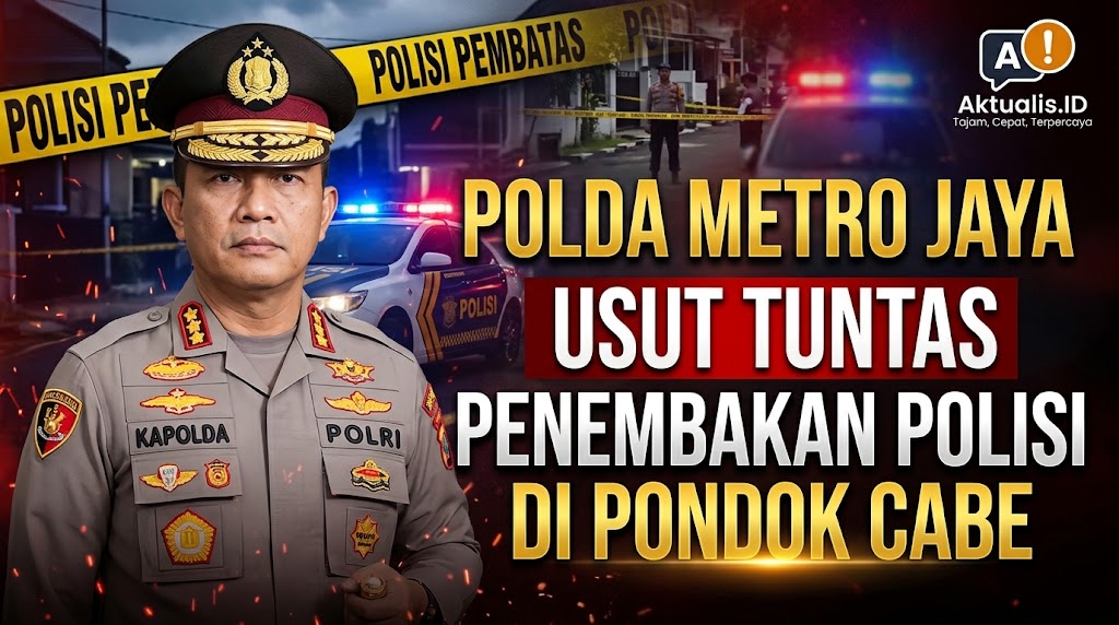 Polda Metro Jaya Usut Tuntas Penembakan Polisi di Pondok Cabe