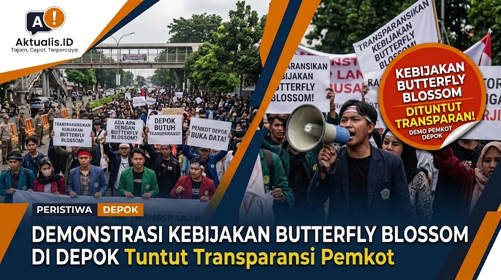 Demonstrasi Kebijakan Butterfly Blossom di Depok Tuntut Transparansi Pemkot