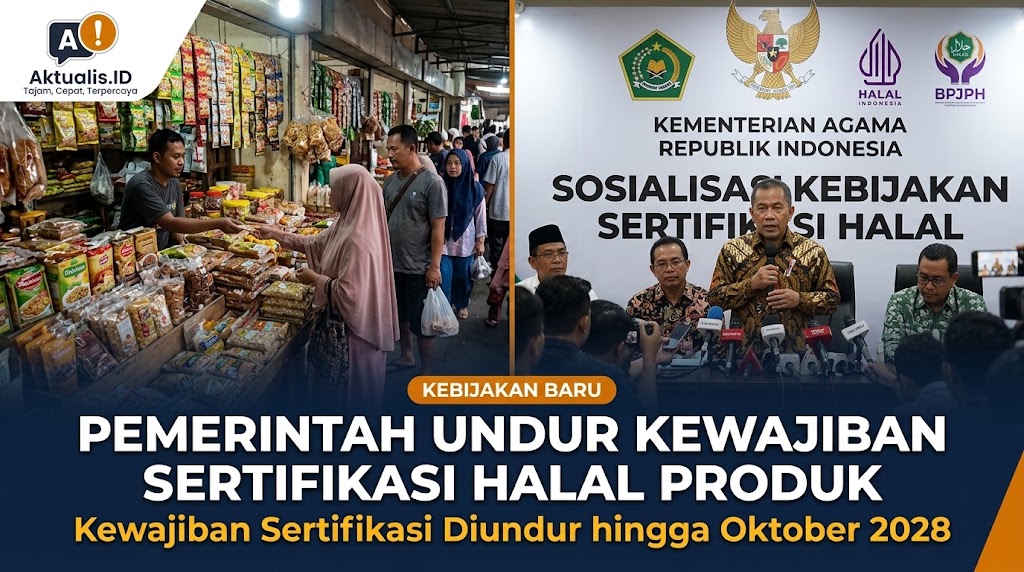 Pemerintah Undur Kewajiban Sertifikasi Halal Produk hingga Oktober 2028