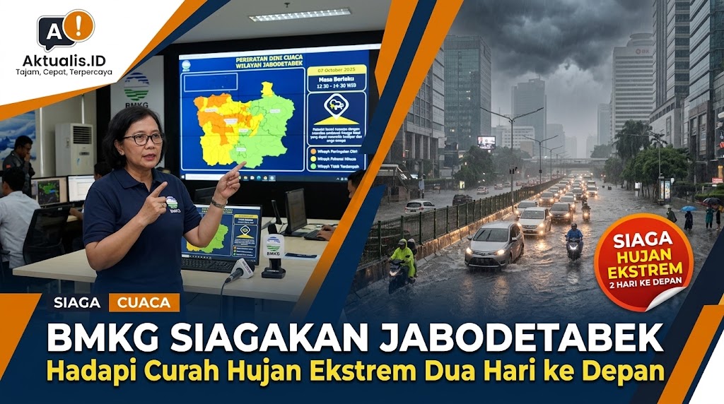 BMKG Siagakan Jabodetabek Hadapi Curah Hujan Ekstrem Dua Hari ke Depan