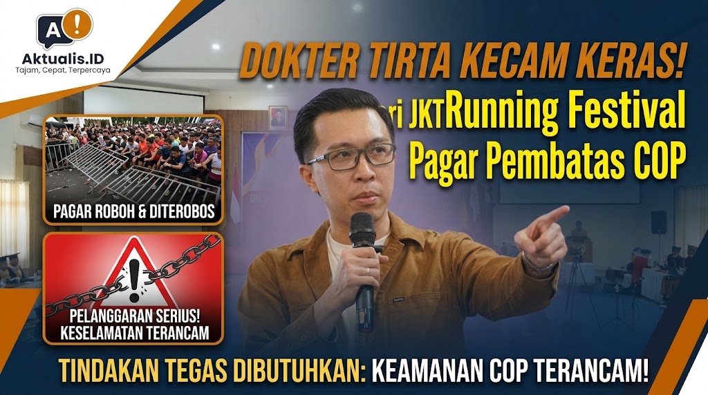 Dokter Tirta Kecam Pelari Jakarta Running Festival Terobos Pagar Pembatas COP