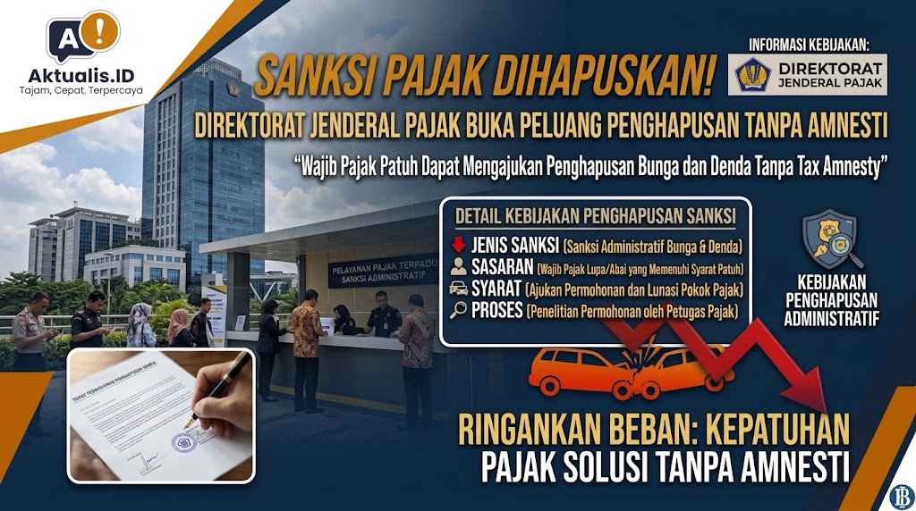 Direktorat Jenderal Pajak Buka Penghapusan Sanksi Administratif Tanpa Skema Tax Amnesty