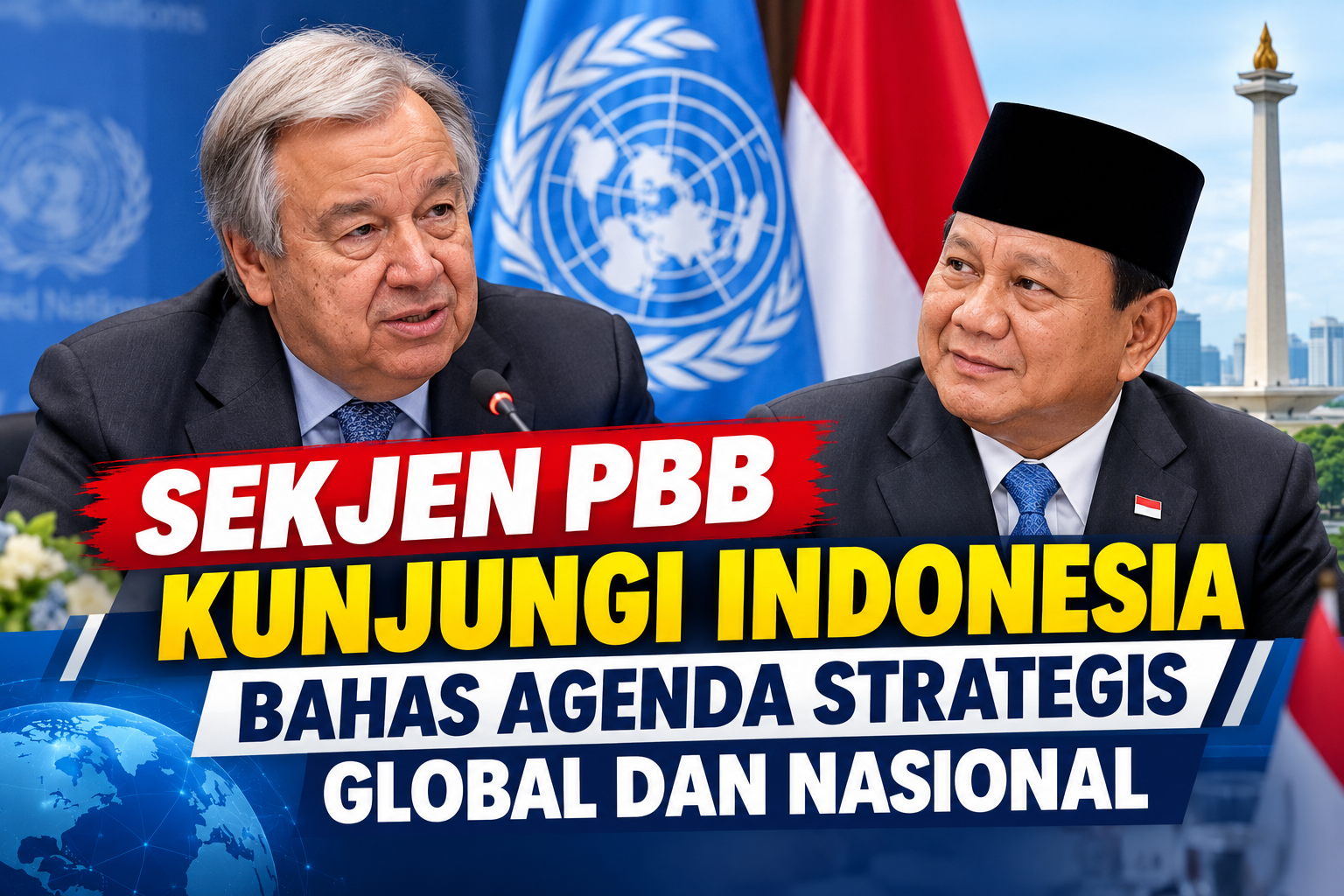Sekjen PBB Kunjungi Indonesia Bahas Agenda Strategis Global dan Nasional