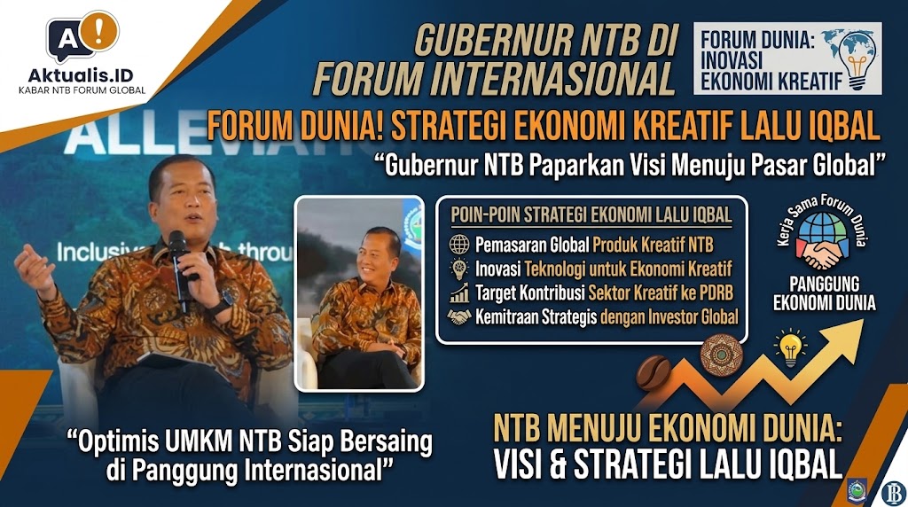 Gubernur NTB Lalu Iqbal Paparkan Strategi Ekonomi Kreatif di Forum Dunia