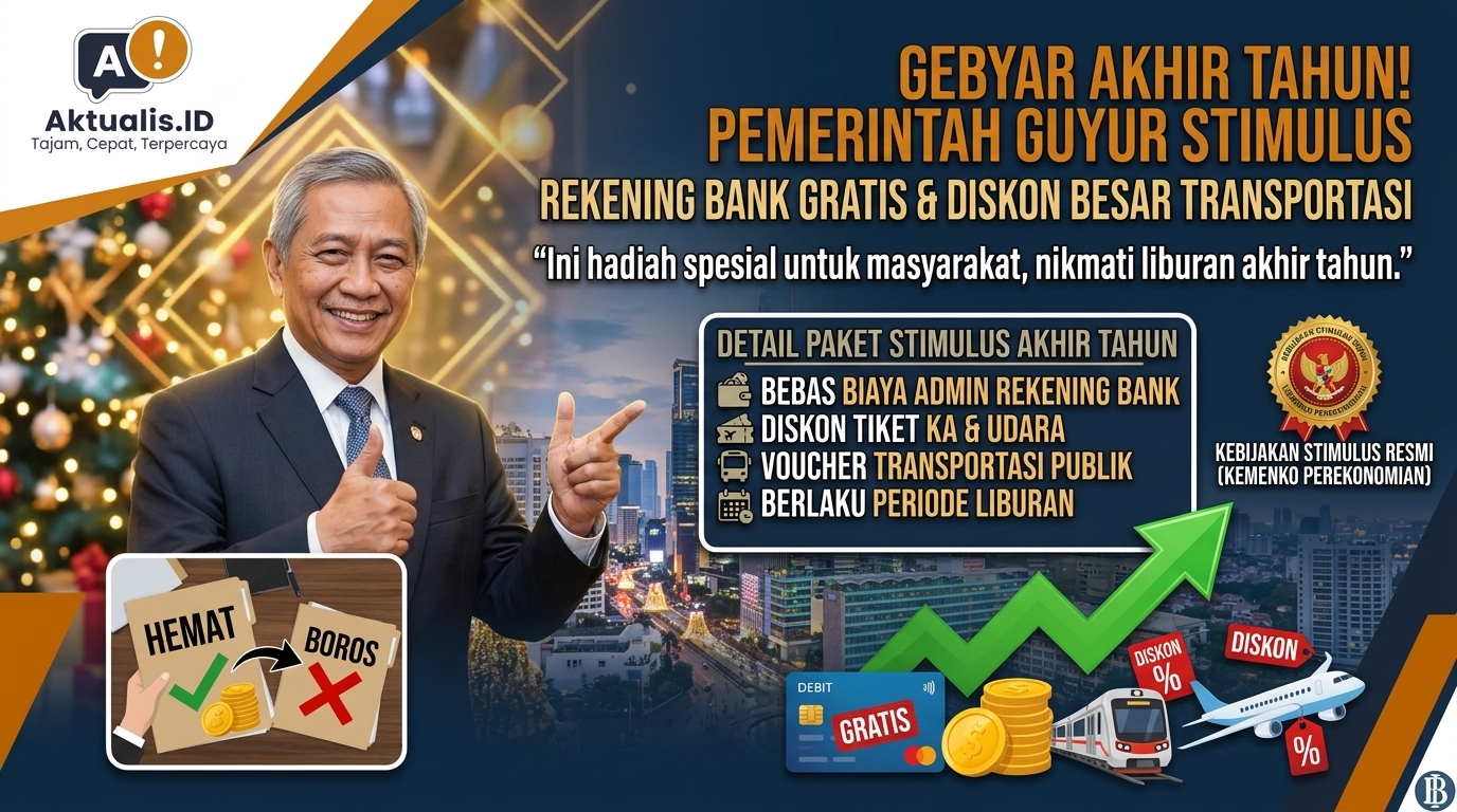 Pemerintah Guyur Stimulus Akhir Tahun Rekening Gratis dan Diskon Transportasi