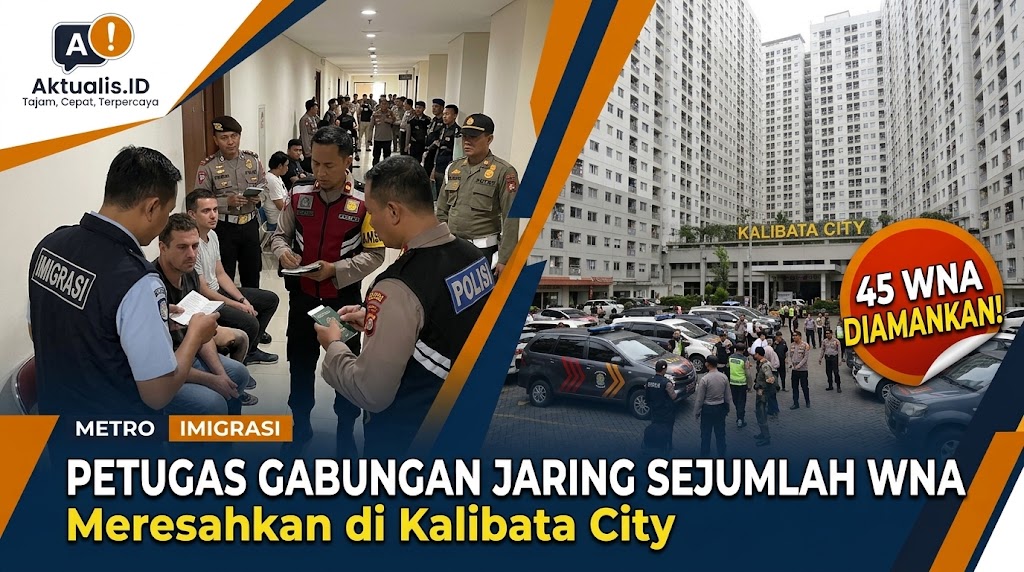 Petugas Gabungan Jaring Sejumlah WNA Meresahkan di Kalibata City