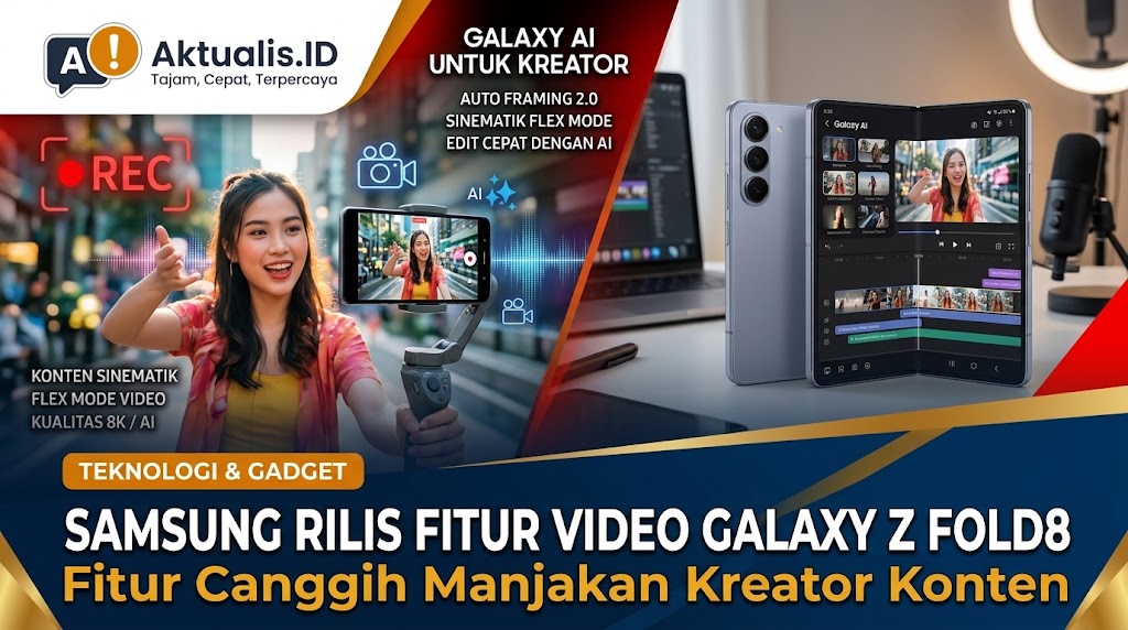 Samsung Rilis Fitur Video Galaxy Z Fold8 untuk Kreator