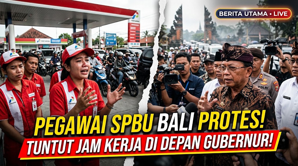 Pegawai SPBU di Bali Protes Keras Jam Kerja dan Tekanan Tugas di Depan Gubernur