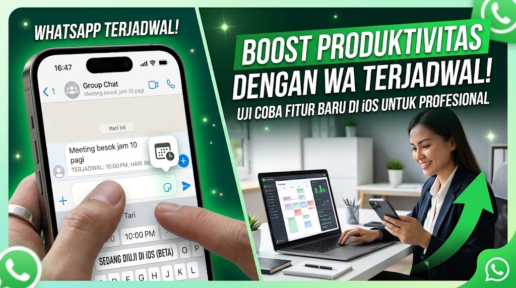 WhatsApp Uji Fitur Pesan Terjadwal di iOS Demi Dongkrak Produktivitas Profesional