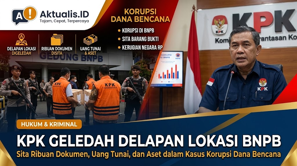 KPK Geledah Delapan Lokasi dan Sita Barang Bukti Korupsi BNPB