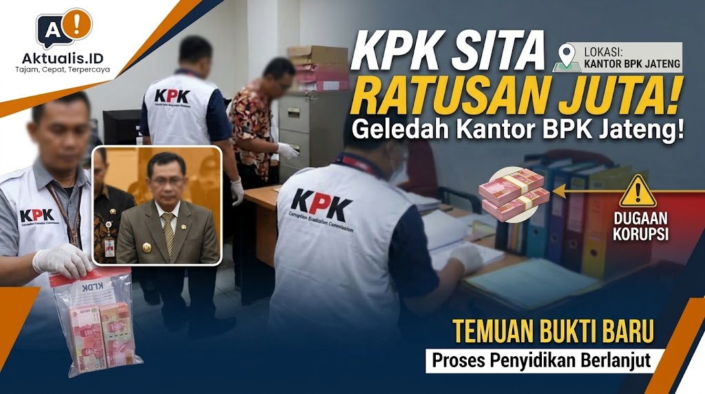 KPK Sita Uang Ratusan Juta Rupiah Saat Geledah Kantor BPK Jateng