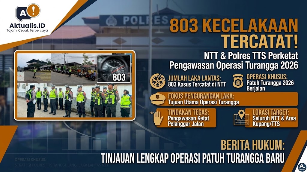 803 Kecelakaan Tercatat di NTT, Polres TTS Perketat Pengawasan Lewat Operasi Patuh Turangga 2026