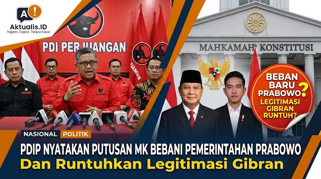 PDIP Nyatakan Putusan MK Bebani Pemerintahan Prabowo Dan Runtuhkan Legitimasi Gibran