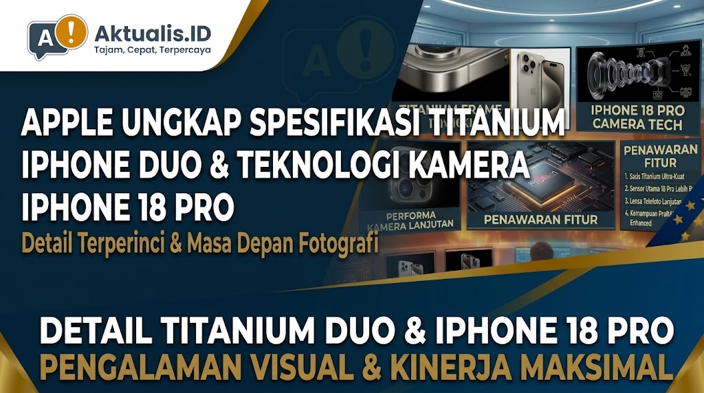 Apple Ungkap Spesifikasi Titanium iPhone Duo dan Teknologi Kamera iPhone 18 Pro
