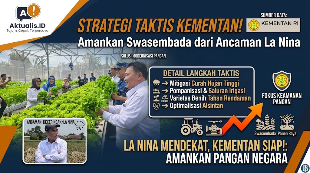 Kementan Siapkan Langkah Taktis Amankan Swasembada Pangan dari Ancaman La Nina