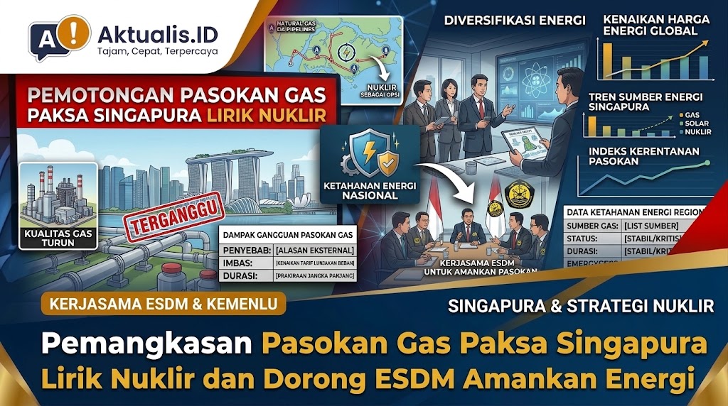 Pemangkasan Pasokan Gas Paksa Singapura Lirik Nuklir dan Dorong ESDM Amankan Energi