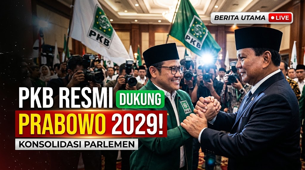 PKB Resmi Dukung Prabowo 2029 Perkuat Konsolidasi Parlemen