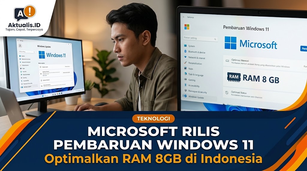 Microsoft Rilis Pembaruan Windows 11 Optimalkan RAM 8GB di Indonesia