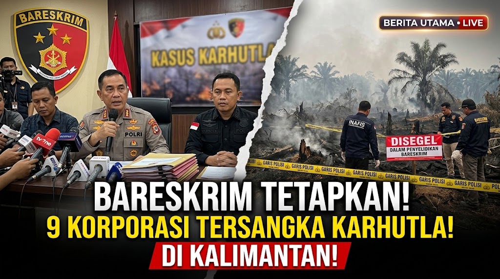 Bareskrim Polri Tetapkan 9 Korporasi Tersangka Karhutla di Kalimantan