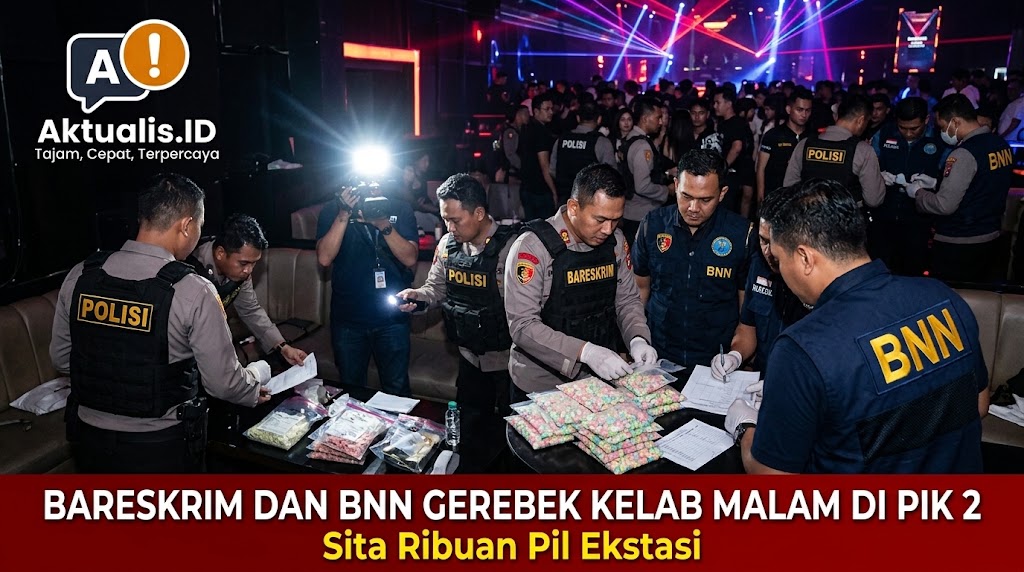 Bareskrim dan BNN Gerebek Kelab Malam di PIK 2 Sita Ribuan Pil Ekstasi