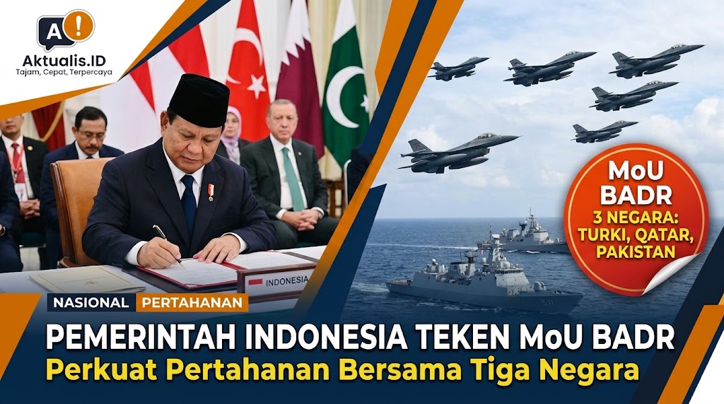 Pemerintah Indonesia Teken MoU Badr Perkuat Pertahanan Bersama Tiga Negara