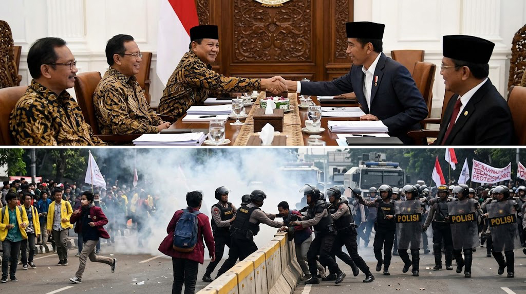Kenegarawanan Elite di Atas, Represi Brutal Aparat di Bawah