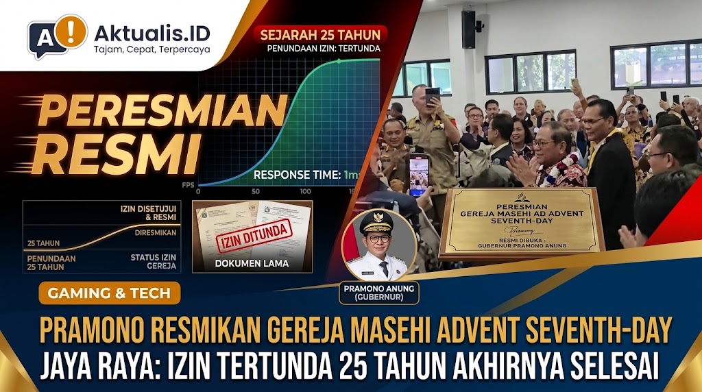 Pramono Resmikan Gereja Masehi Advent Setelah Penundaan Izin 25 Tahun