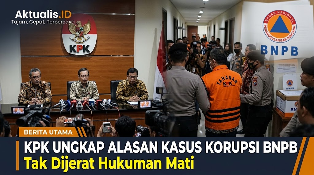 KPK Ungkap Alasan Kasus Korupsi BNPB Tidak Dijerat Hukuman Mati