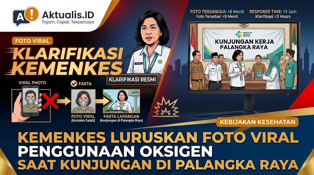 Kemenkes Luruskan Foto Viral Penggunaan Oksigen Saat Kunjungan di Palangka Raya