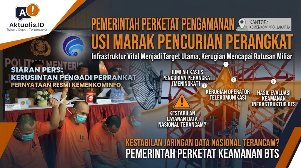 Pemerintah Perketat Pengamanan Infrastruktur BTS Usai Marak Pencurian Perangkat